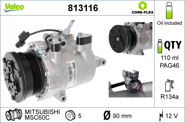 Compre Compressor de aparelho de ar condicionado Mitsubishi Colt 7