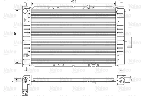 Compre Radiador de esfriamento de motor Daewoo Matiz 