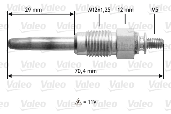 345190 VALEO Vela de incandescência