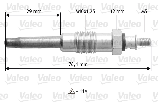 345170 VALEO Vela de incandescência