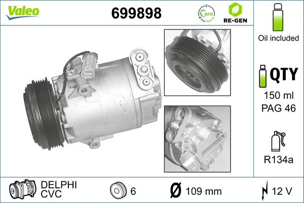 Compressor de aparelho de ar condicionado 93176876 General Motors