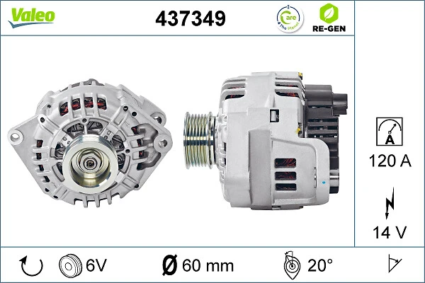 Compre 437349 VALEO Gerador