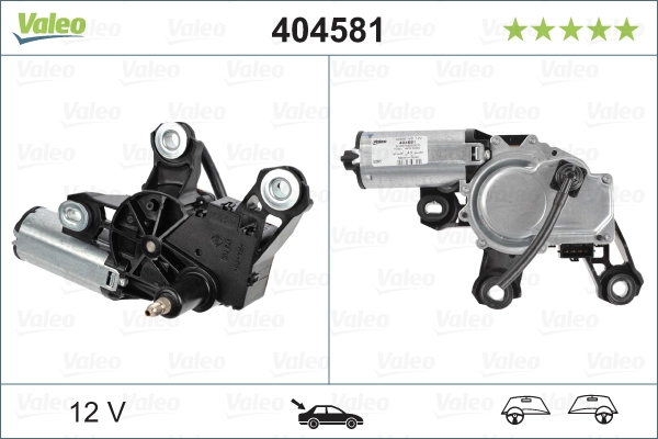 Motor de limpador pára-brisas de vidro traseiro VALEO 404581 preço, a partir de 142,06 USD