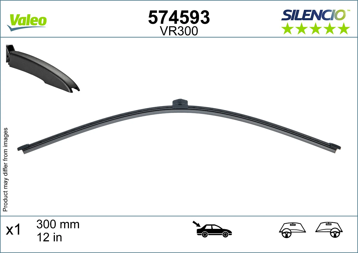 Limpa-pára-brisas de vidro traseiro VALEO 574593