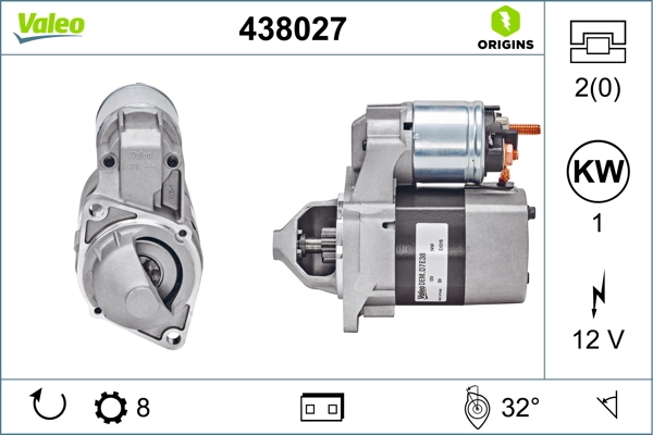 Compre 438027 VALEO Motor de arranco