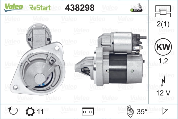  Motor de arranco Ford Fiesta Mk7 hatchback (2017 - 2026) Mk7