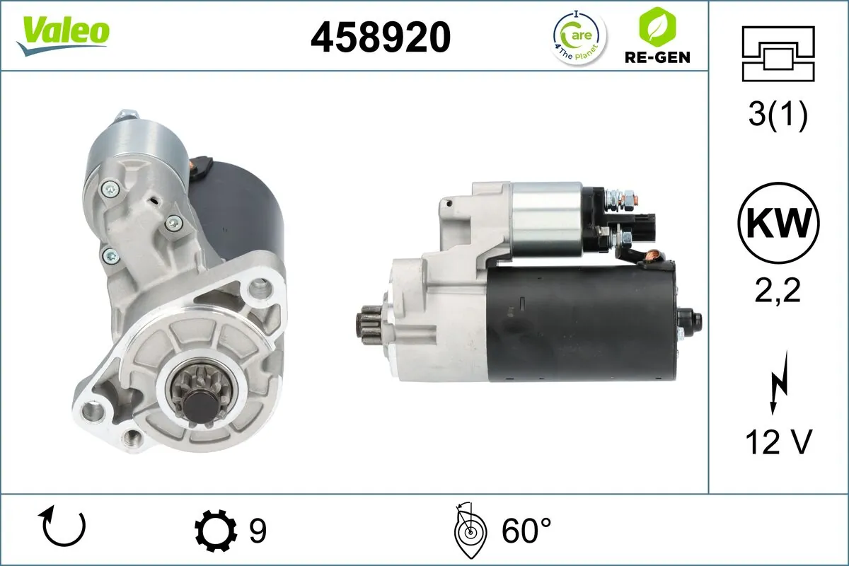 Compre 458920 VALEO Motor de arranco