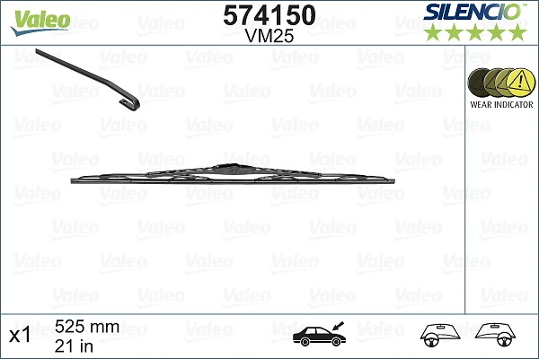 Compre Limpa-pára-brisas do pára-brisas, kit de 2 un. Nissan Sunny 3