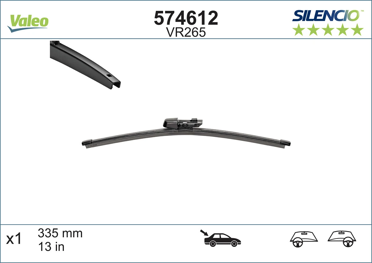 Limpa-pára-brisas de vidro traseiro VALEO 574612 preço, a partir de 7,07 USD