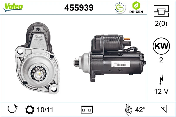 Compre 455939 VALEO Motor de arranco