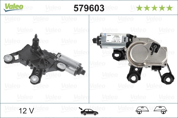 Motor de limpador pára-brisas de vidro traseiro VALEO 579603 preço, a partir de 143,77 USD
