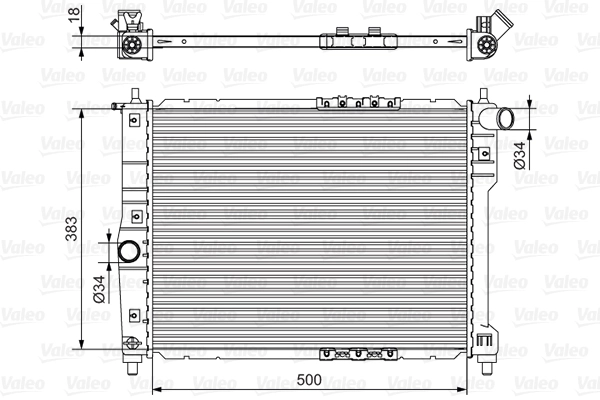 52484500 General Motors Radiador de esfriamento de motor