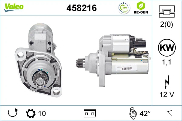 Compre 458216 VALEO Motor de arranco