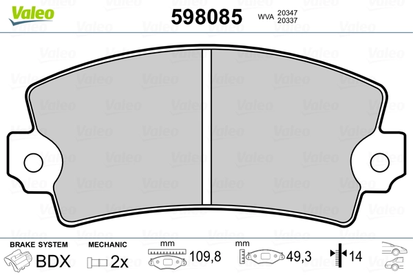 Sapatas do freio dianteiras de disco Renault (RVI) 7701201470 preço, a partir de 14,24 USD