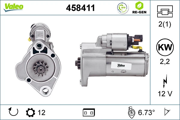 Compre 458411 VALEO Motor de arranco