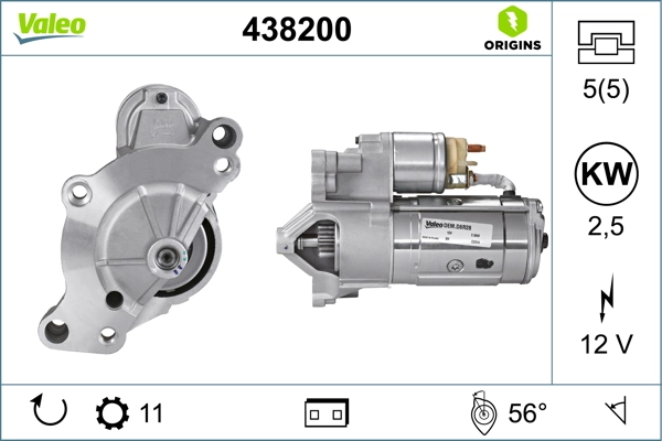 Compre 438200 VALEO Motor de arranco