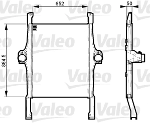  Radiador de intercooler Iveco Stralis I caminhão trator (2002 - 2012) I