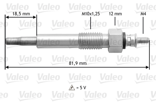 345205 VALEO Vela de incandescência