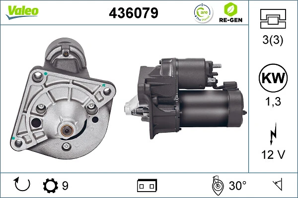 Compre 436079 VALEO Motor de arranco