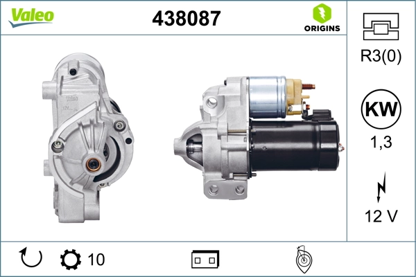 Compre 438087 VALEO Motor de arranco
