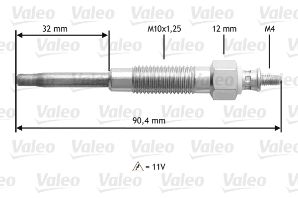 345141 VALEO Vela de incandescência