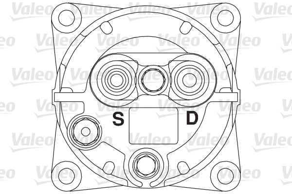 815906 VALEO Compressor de aparelho de ar condicionado