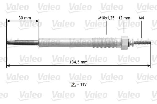 345185 VALEO Vela de incandescência