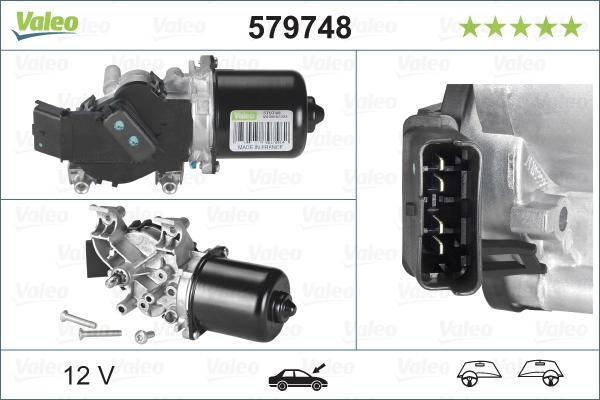 Compre 579748 VALEO Motor de limpador pára-brisas do pára-brisas