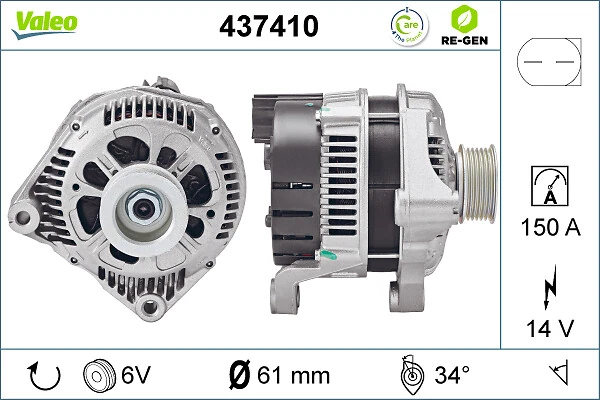 Compre 437410 VALEO Gerador