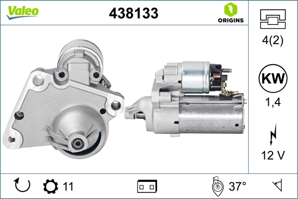 Compre 438133 VALEO Motor de arranco
