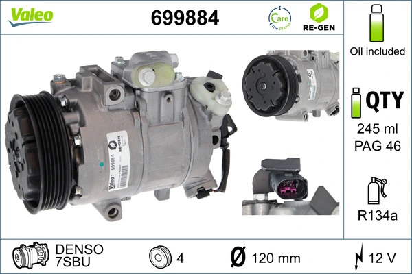 Compressor de aparelho de ar condicionado para Opel Vectra C 