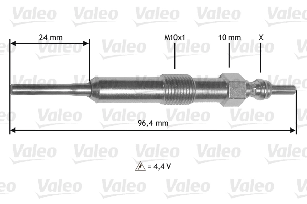345171 VALEO Vela de incandescência