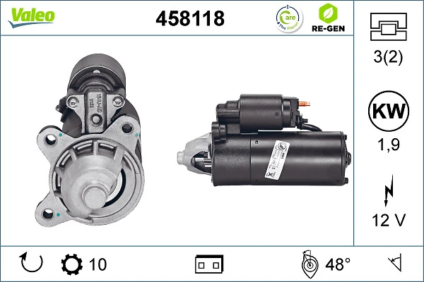 Compre 458118 VALEO Motor de arranco