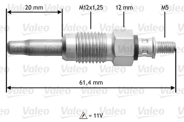 345108 VALEO Vela de incandescência