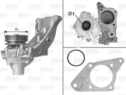 Bomba de água (bomba) de esfriamento Fiat/Alfa/Lancia 1312388080 preço, a partir de 58,74 USD