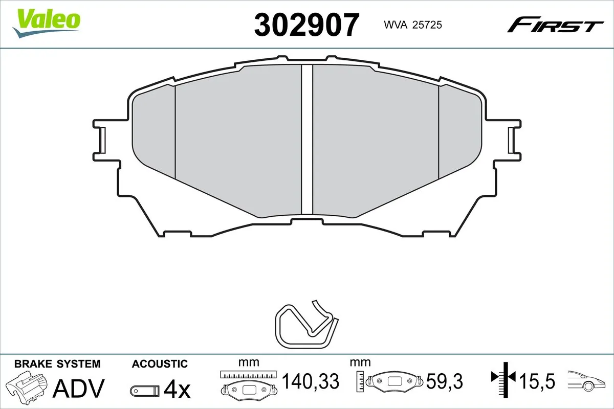 GBYT3328Z Mazda Sapatas do freio dianteiras de disco