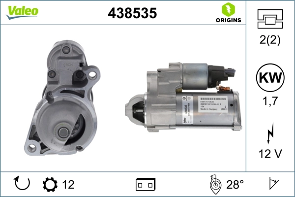  Motor de arranco Mercedes ML/GLE SUV (W167) (2018 - 2026) 