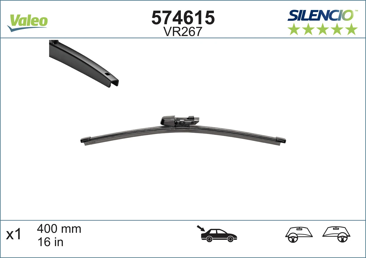 Limpa-pára-brisas de vidro traseiro VALEO 574615 preço, a partir de 9,88 USD