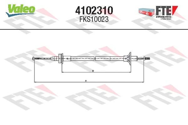  Cabo de embraiagem Ford Fiesta Mk3 hatchback (GFJ) (1989 - 1995) Mk3