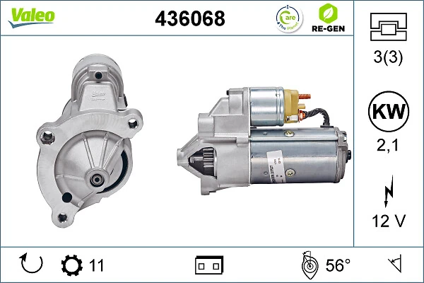 Compre 436068 VALEO Motor de arranco