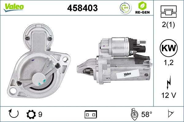 Compre 458403 VALEO Motor de arranco