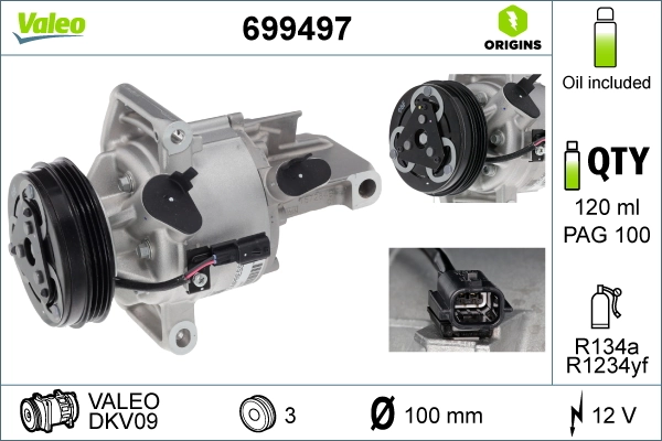96584 Asam Compressor de aparelho de ar condicionado