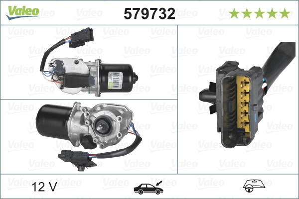 Compre 579732 VALEO Motor de limpador pára-brisas do pára-brisas