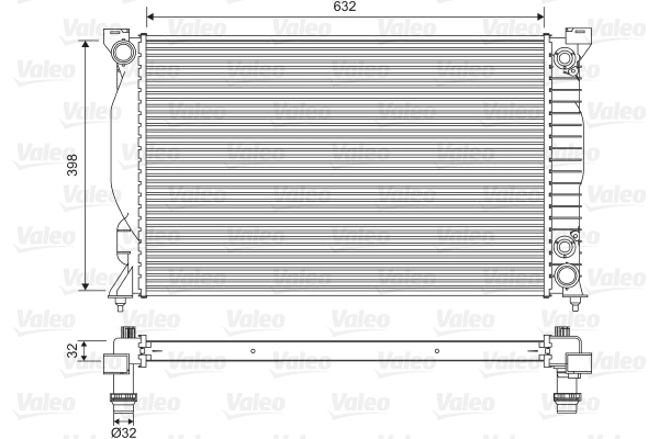 Radiador de esfriamento de motor Polcar 133408A7 preço, a partir de 131,00 USD
