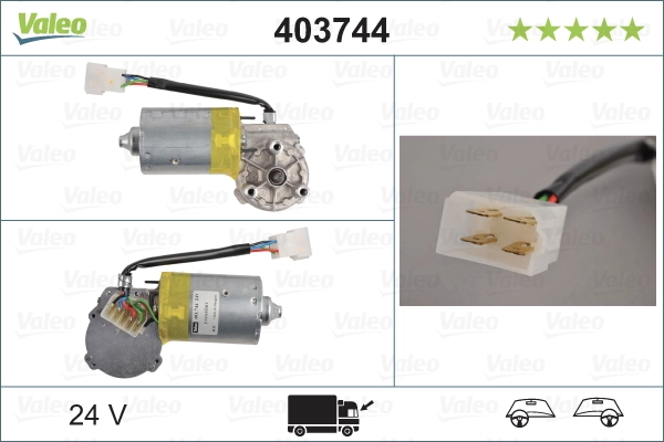Compre 403744 VALEO Motor de limpador pára-brisas do pára-brisas