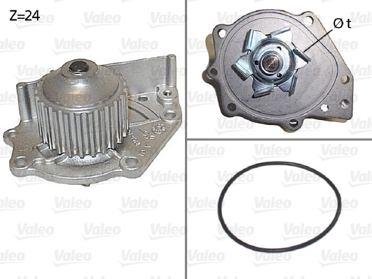 Bomba de água (bomba) de esfriamento PEB000080 Rover