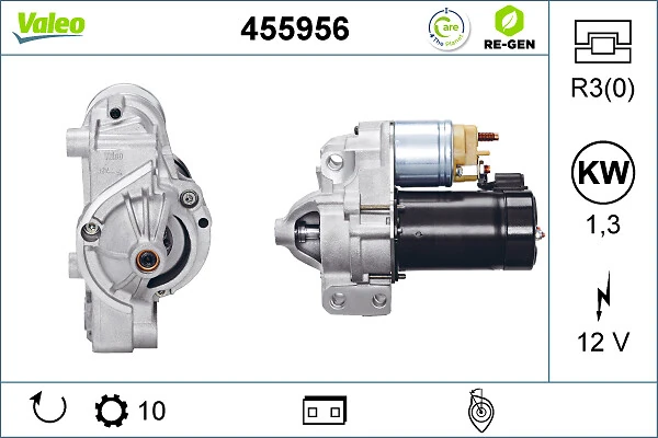 Compre 455956 VALEO Motor de arranco