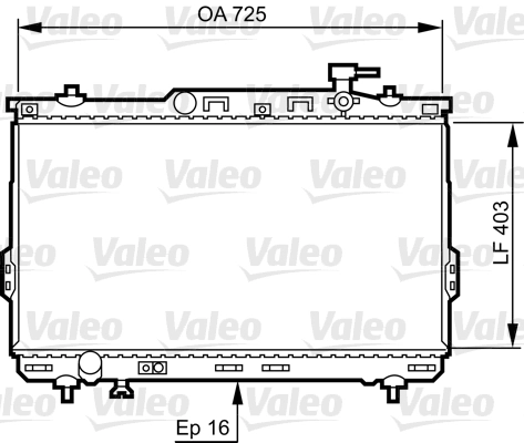 Radiador de esfriamento de motor para Hyundai Santa Fe SM