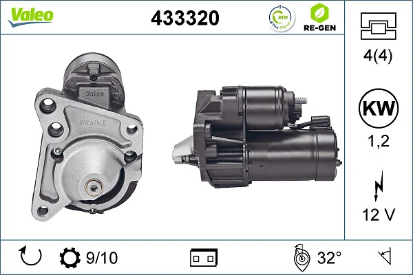 Compre 433320 VALEO Motor de arranco