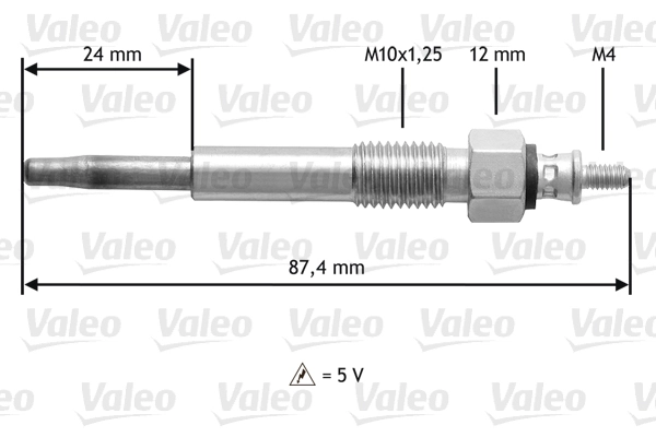 345176 VALEO Vela de incandescência